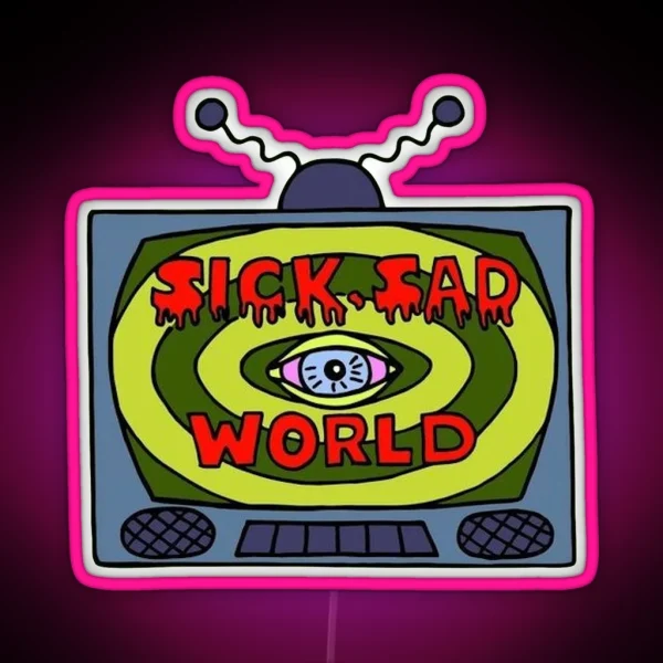 Sick Sad World RGB Neon Sign