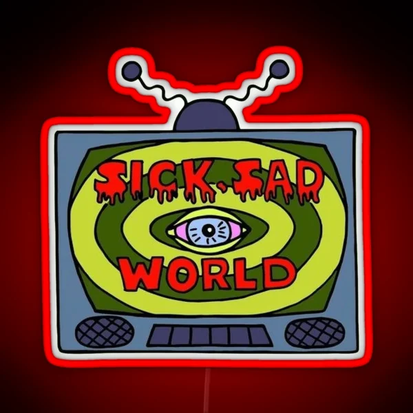 Sick Sad World RGB Neon Sign