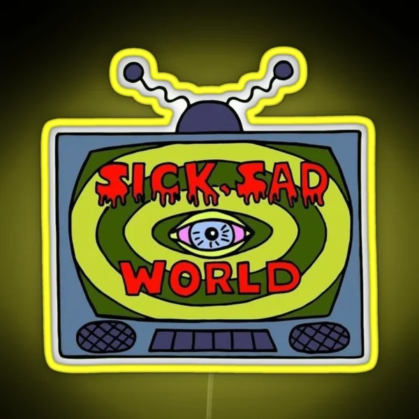 Sick Sad World RGB Neon Sign