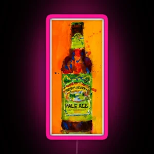 Sierra Nevada Pale Ale Beer Art Print From Original Watercolor Man Cave College Dorm Bar Art RGB Neon Sign