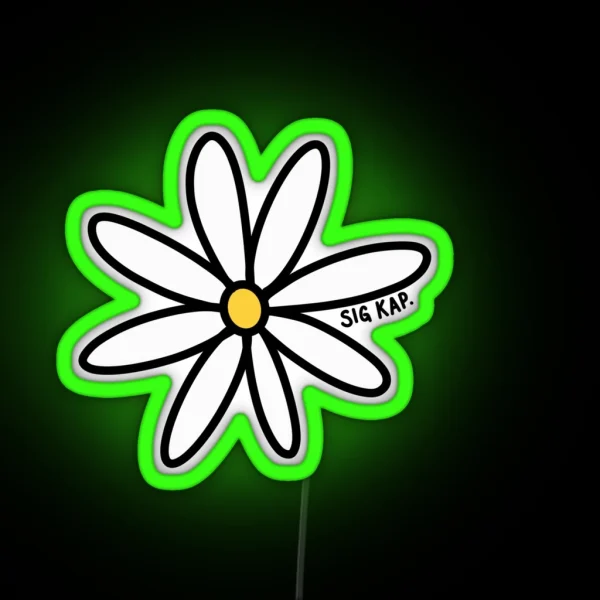 Sig Kap Daisy RGB Neon Sign