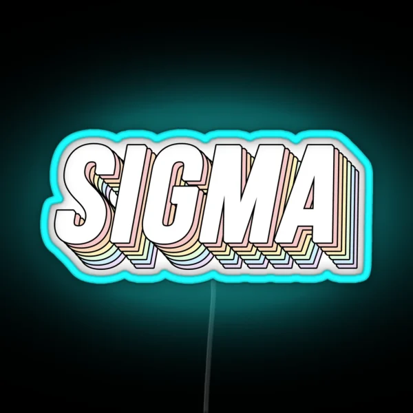 Sigma 3D Pastels RGB Neon Sign