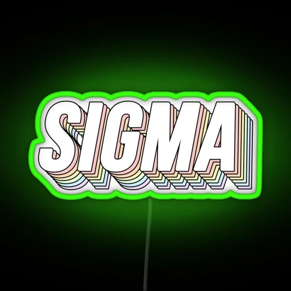 Sigma 3D Pastels RGB Neon Sign