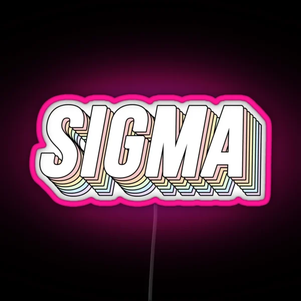 Sigma 3D Pastels RGB Neon Sign