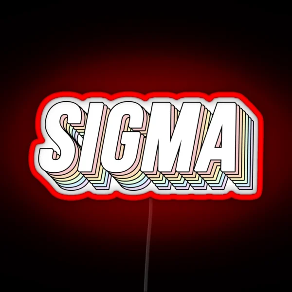 Sigma 3D Pastels RGB Neon Sign