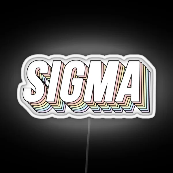 Sigma 3D Pastels RGB Neon Sign