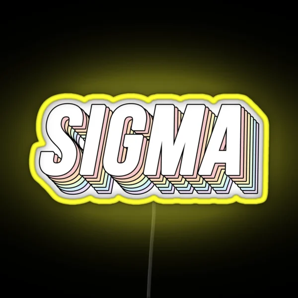 Sigma 3D Pastels RGB Neon Sign
