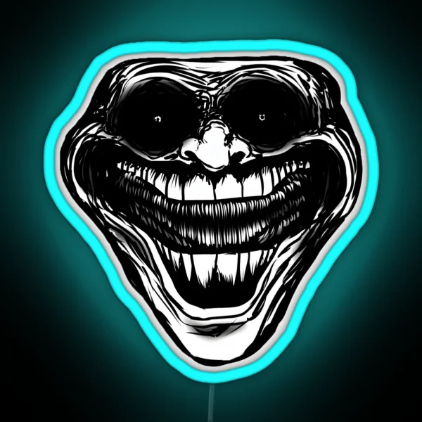 Sigma Troll Face RGB Neon Sign