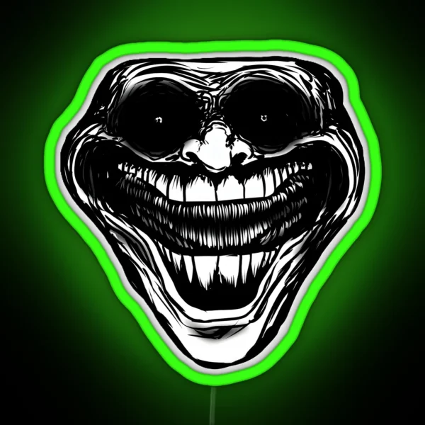 Sigma Troll Face RGB Neon Sign
