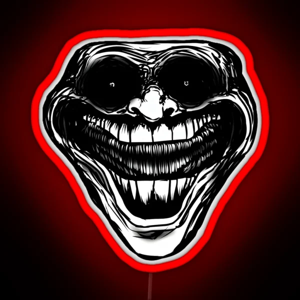 Sigma Troll Face RGB Neon Sign
