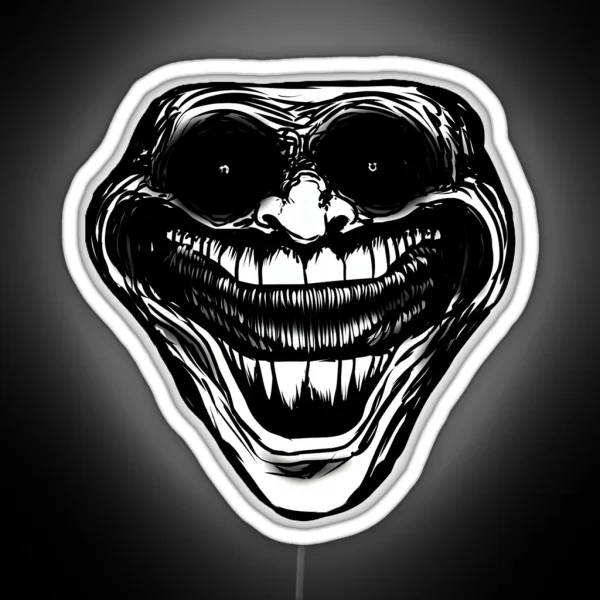 Sigma Troll Face RGB Neon Sign