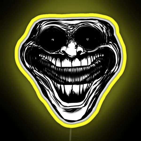 Sigma Troll Face RGB Neon Sign