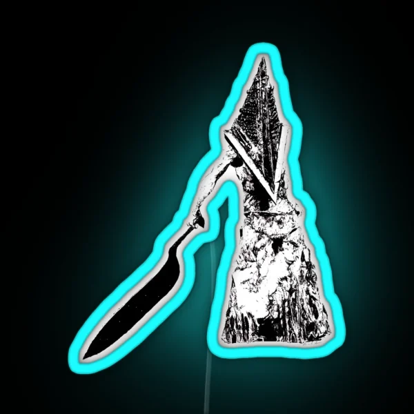 Silent Hill Pyramid Head RGB Neon Sign