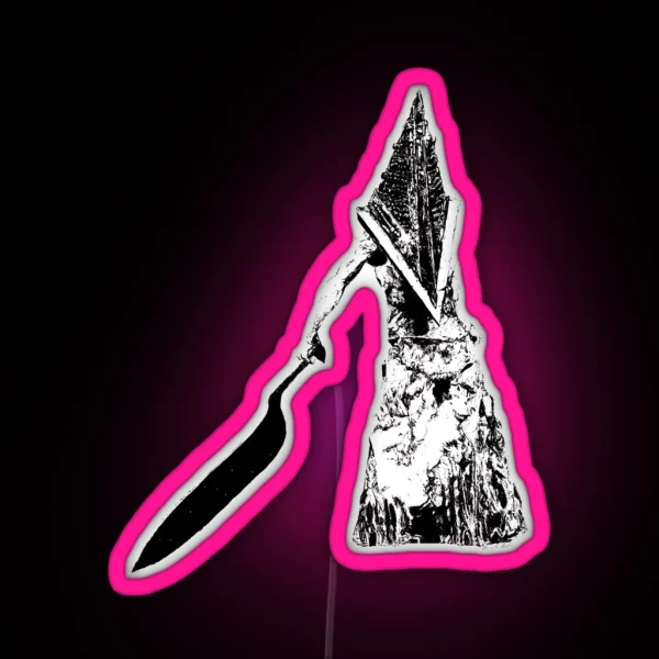 Silent Hill Pyramid Head RGB Neon Sign