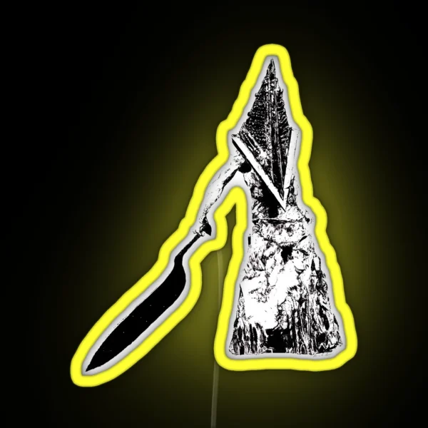 Silent Hill Pyramid Head RGB Neon Sign