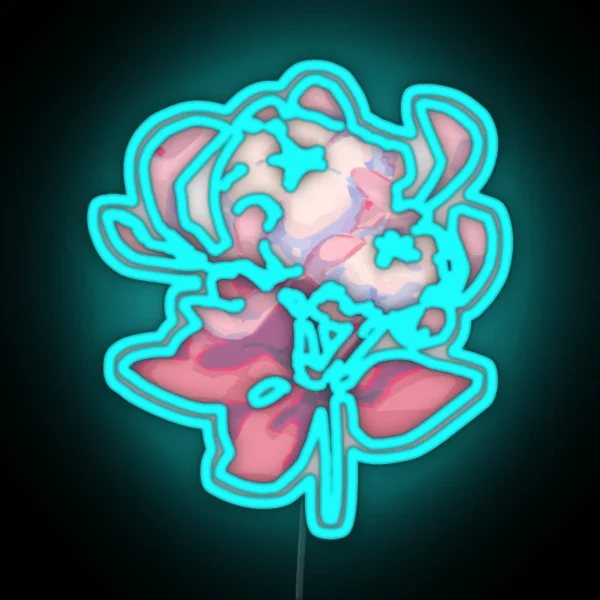 Silk Flower Genshin Impact RGB Neon Sign