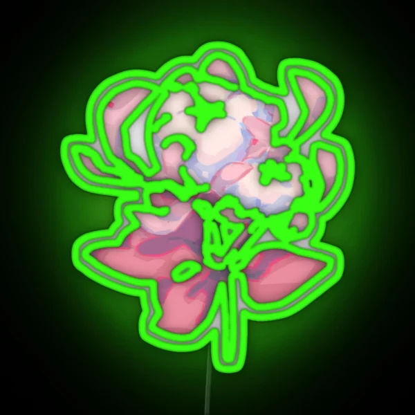 Silk Flower Genshin Impact RGB Neon Sign