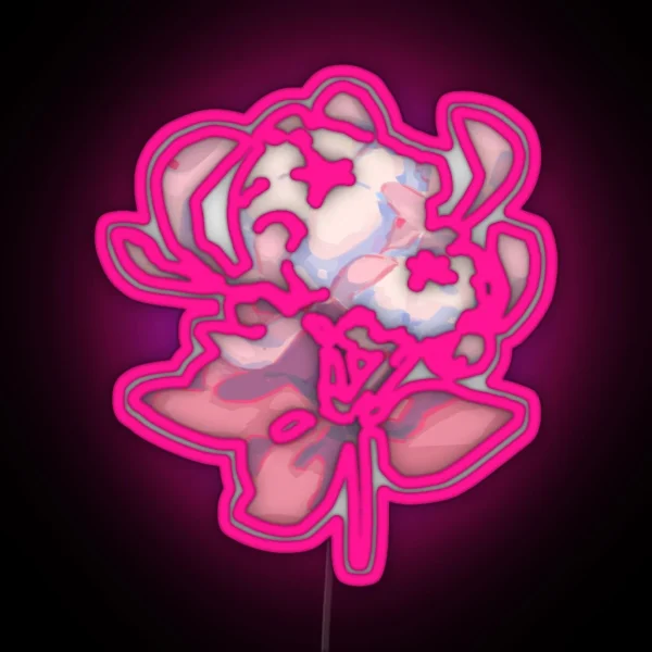 Silk Flower Genshin Impact RGB Neon Sign