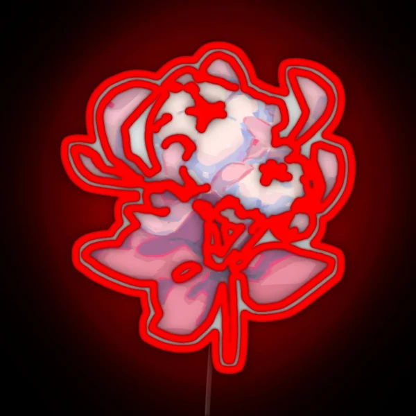 Silk Flower Genshin Impact RGB Neon Sign