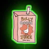 Hand-Drawn Neon Sign Art: Fun Whimsical Home Decor Statement Piece