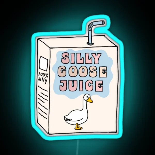 Silly Goose Juice RGB Neon Sign