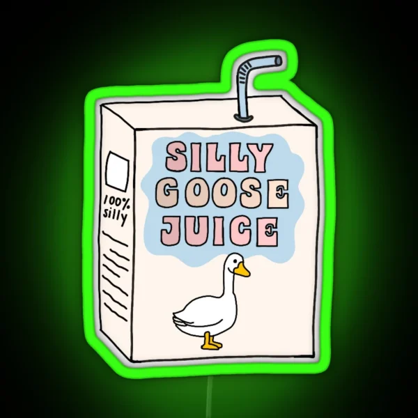 Silly Goose Juice RGB Neon Sign