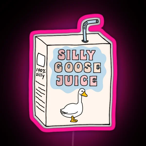 Silly Goose Juice RGB Neon Sign