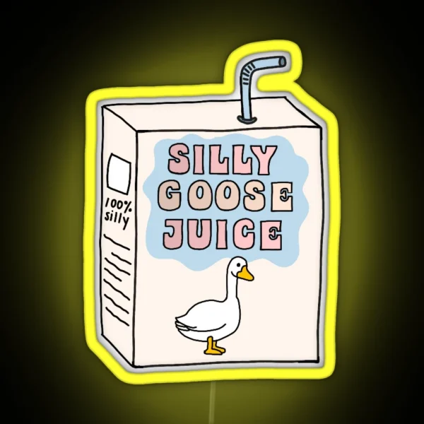 Silly Goose Juice RGB Neon Sign