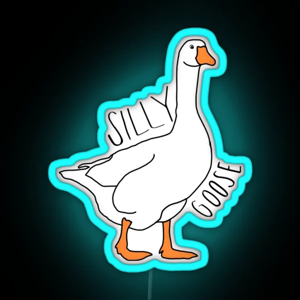 Silly Goose RGB Neon Sign