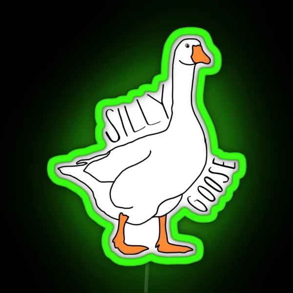 Silly Goose RGB Neon Sign