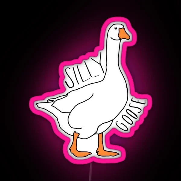 Silly Goose RGB Neon Sign