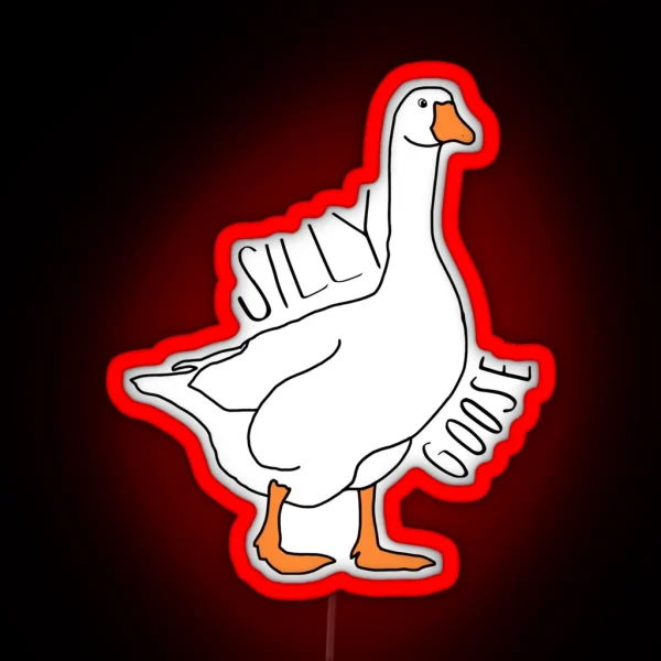 Silly Goose RGB Neon Sign