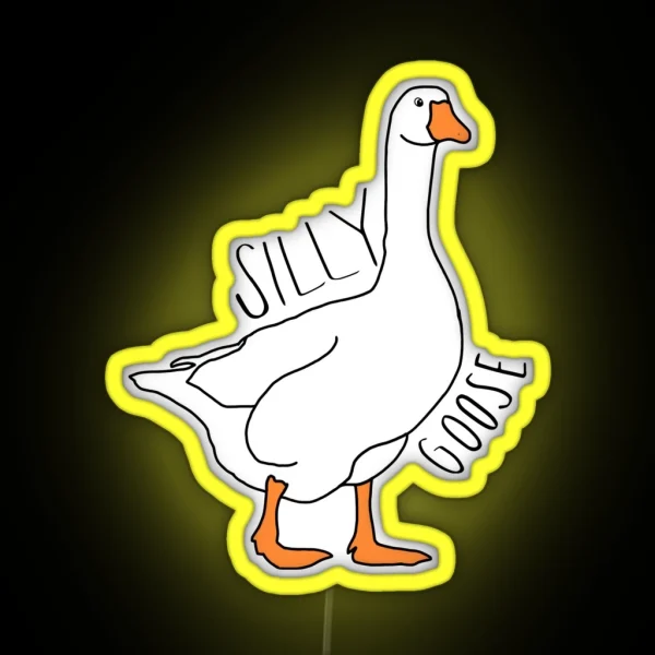 Silly Goose RGB Neon Sign