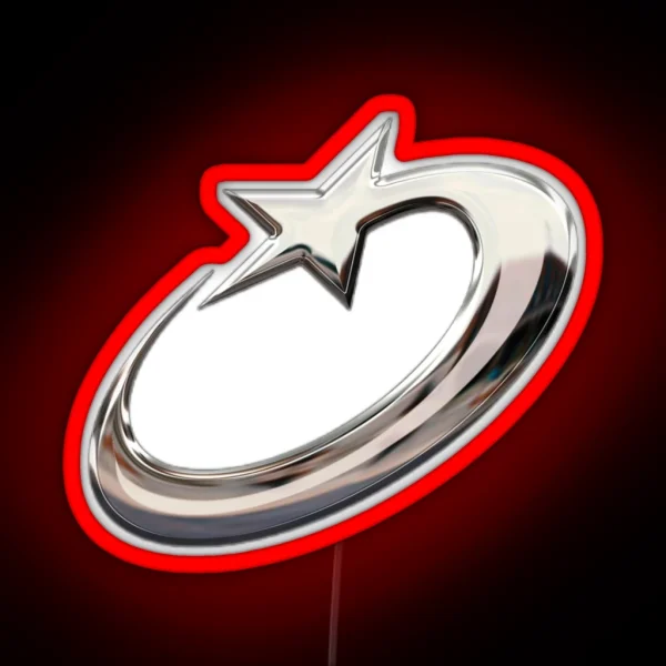 Silver Chrome Comet RGB Neon Sign