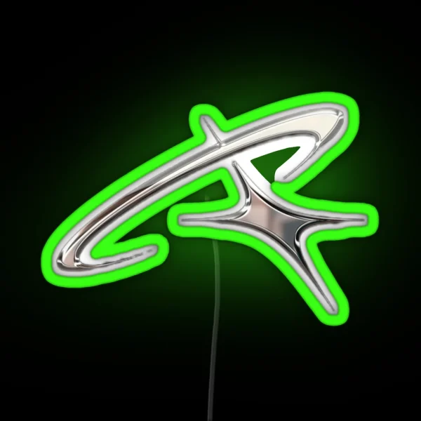 Silver Chrome Star Orbit RGB Neon Sign