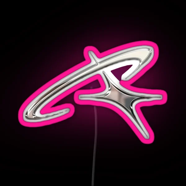 Silver Chrome Star Orbit RGB Neon Sign
