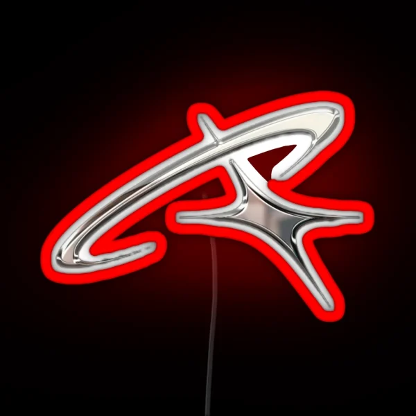 Silver Chrome Star Orbit RGB Neon Sign