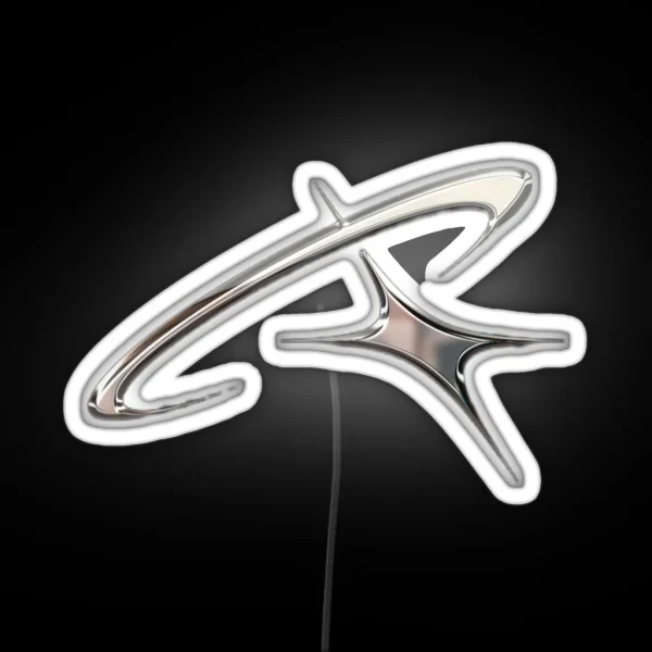 Silver Chrome Star Orbit RGB Neon Sign