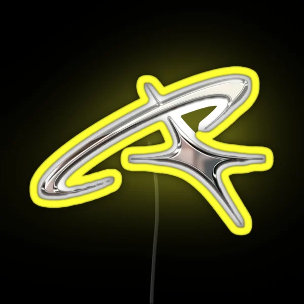 Silver Chrome Star Orbit RGB Neon Sign