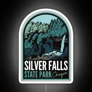 Silver Falls State Park Oregon RGB Neon Sign