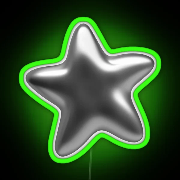 Silver Star RGB Neon Sign