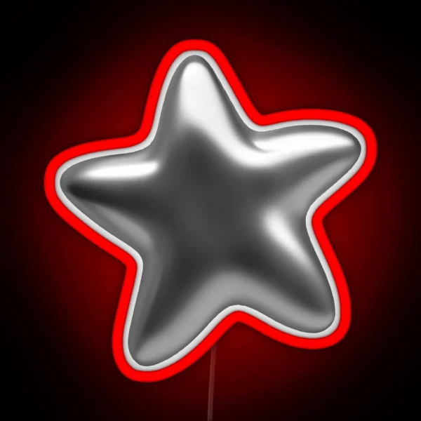Silver Star RGB Neon Sign