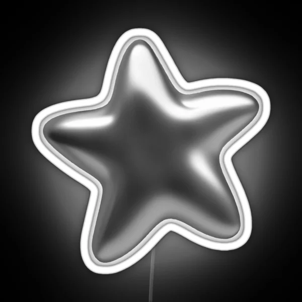Silver Star RGB Neon Sign