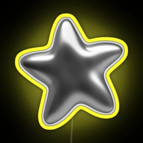 Silver Star RGB Neon Sign