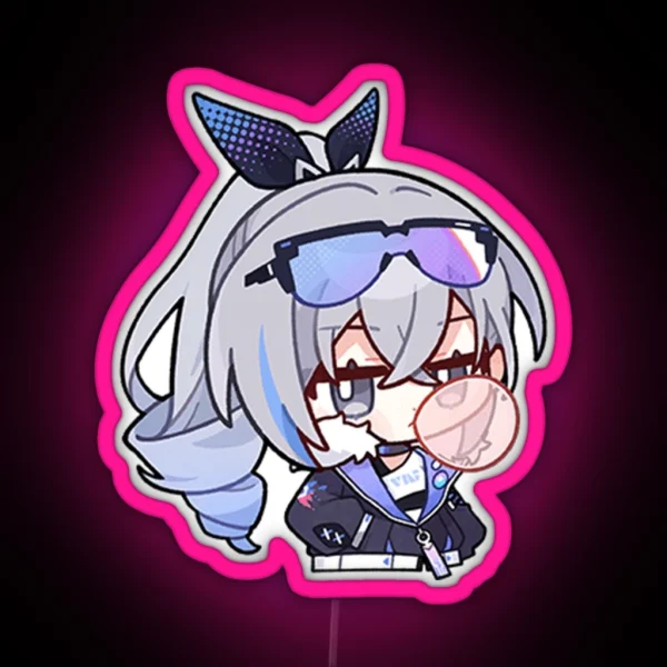 Silver Wolf Honkai Star Rail RGB Neon Sign