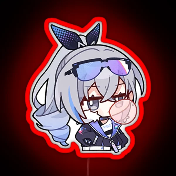 Silver Wolf Honkai Star Rail RGB Neon Sign