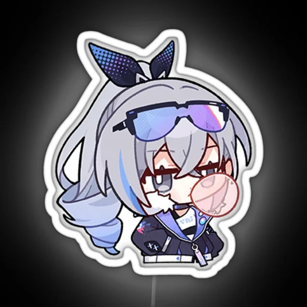 Silver Wolf Honkai Star Rail RGB Neon Sign