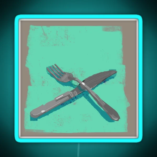 Silverware RGB Neon Sign