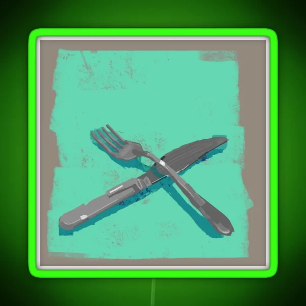 Silverware RGB Neon Sign
