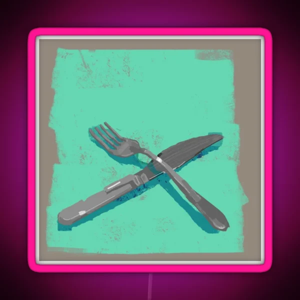 Silverware RGB Neon Sign